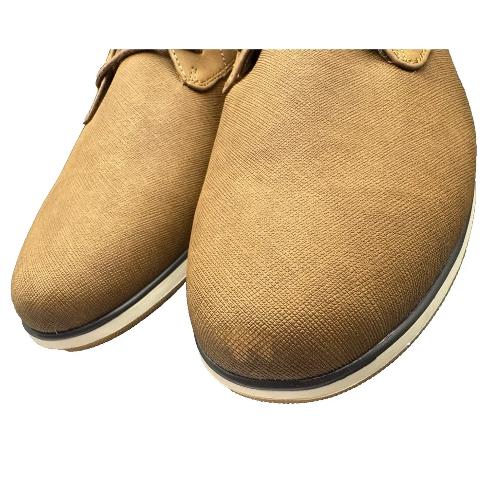 ALDO Mens Oxford Shoes Tan Cognac Derby Casual Dress Sneakers Low Chukka 11 M
